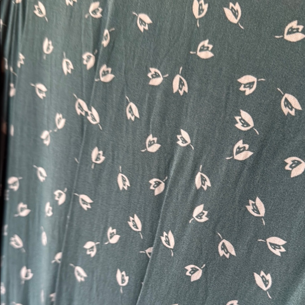 Green/Blue Floral Women's Dress - Picture 6 of 6